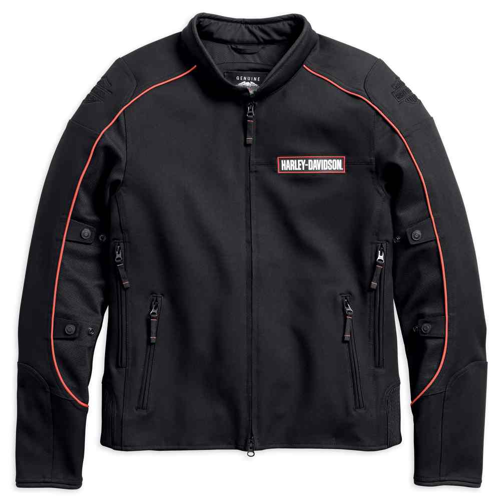 Harley-Davidson Men's Manitowoc Stretch Riding Jacket, Black 98156-18VM - Wisconsin Harley-Davidson