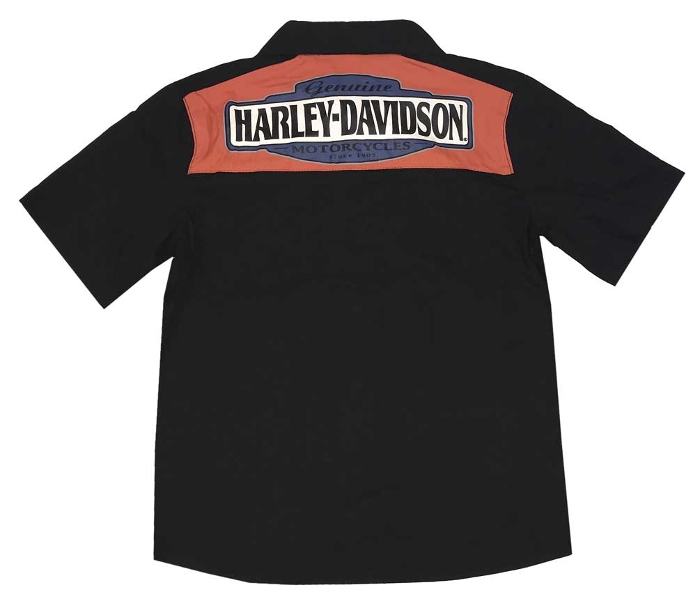 Harley-Davidson Free Shipping - Harley-Davidson Big Boys' Classic Harley Woven Button Up Shop Shirt 1094709 - Free Shipping on many products plus Orders Over $99