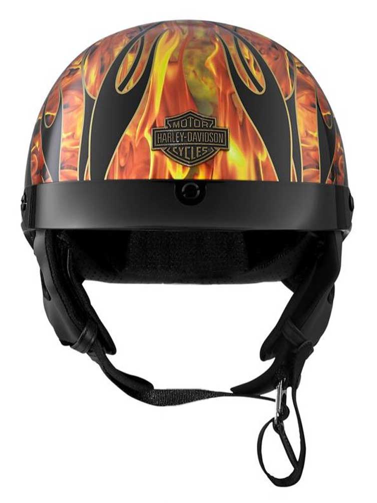 Harley-Davidson® Men's Fire Breather Ultra-Light J02 Half Helmet