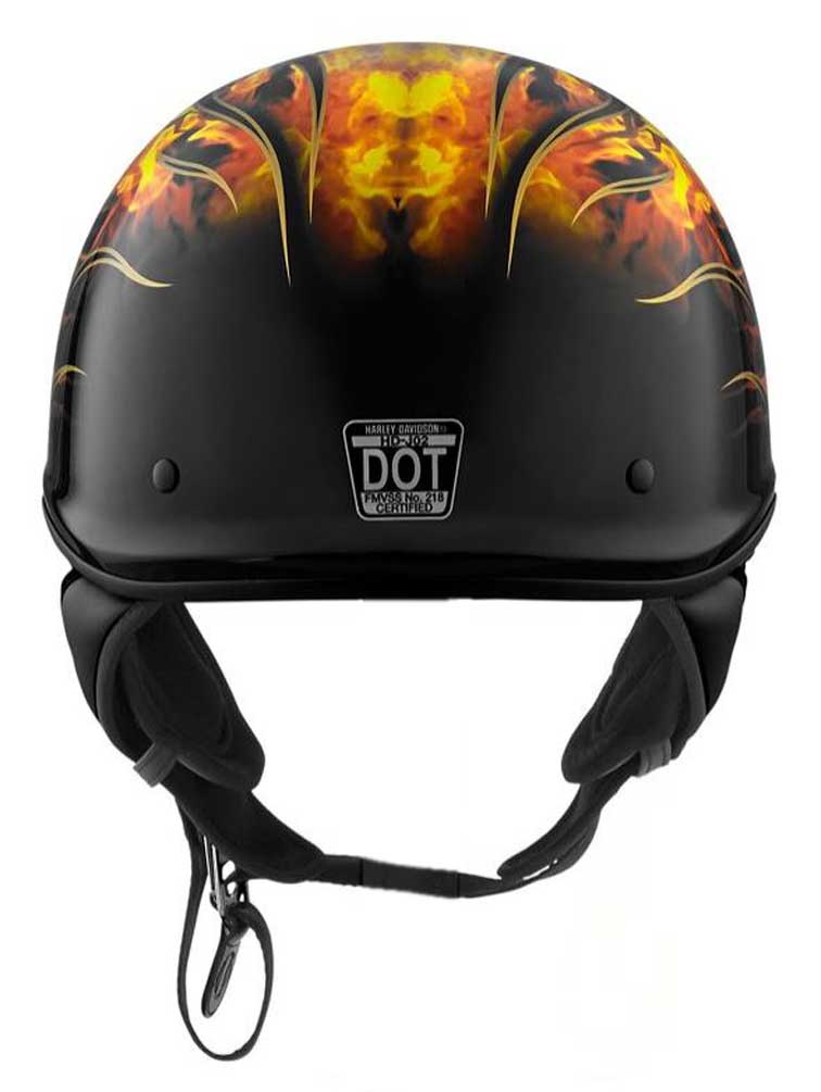 Harley-Davidson® Men's Fire Breather Ultra-Light J02 Half Helmet