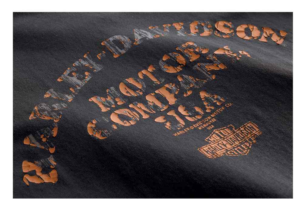 Harley-Davidson Men's Layered Print Slim Fit Short Sleeve T-Shirt 99093-18VM - No Hassle Returns at Wisconsin Harley