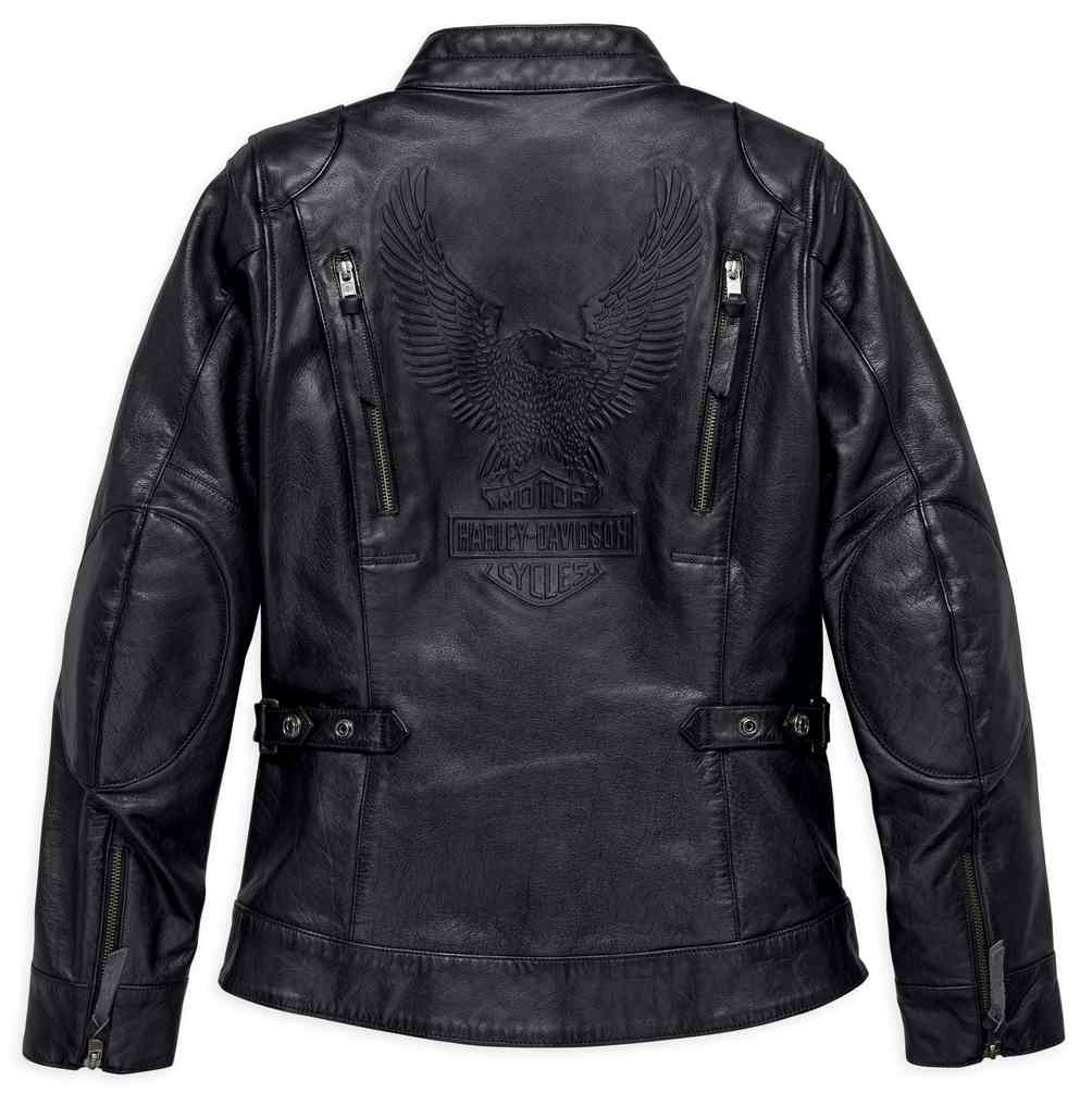 Harley-Davidson® Women's Line Stitcher Leather Jacket, Black
