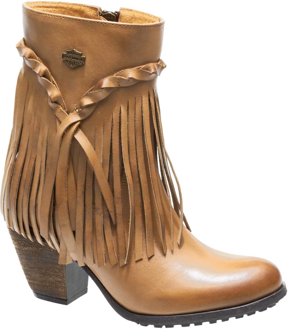 pety  ブラウン Harley-Davidson® Women's Retta Black or Tan 6-Inch Stacked Heel