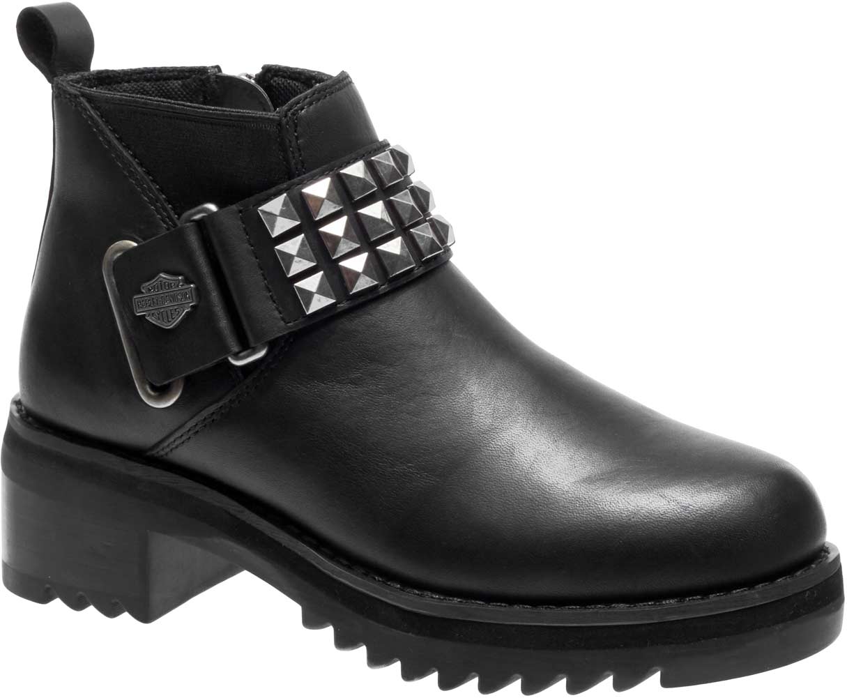 Harley-Davidson Women's Kemper 3.75-Inch Black Fashion Booties D83895 - Wisconsin Harley-Davidson