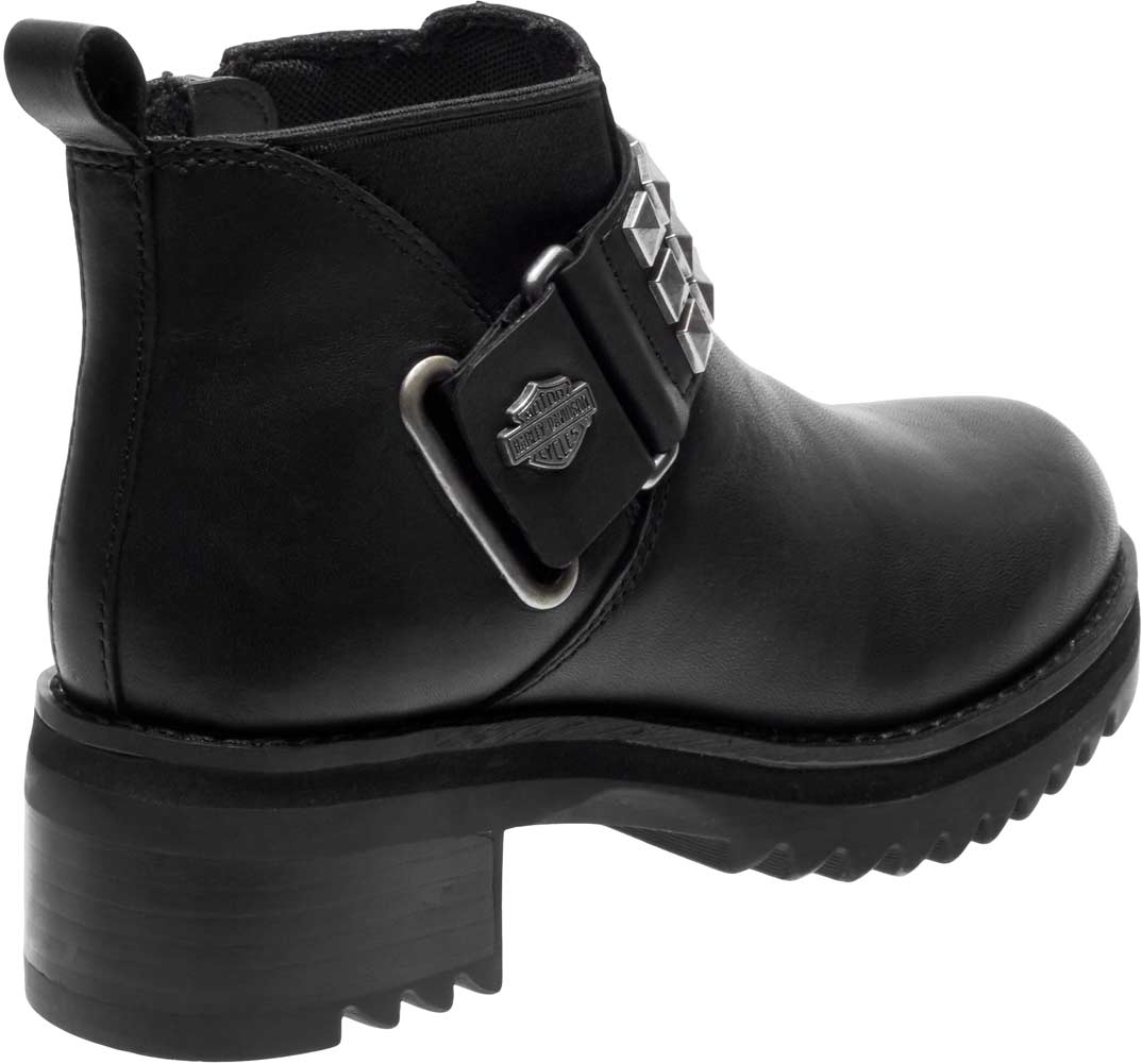 Harley-Davidson Women's Kemper 3.75-Inch Black Fashion Booties D83895 - No Hassle Returns at Wisconsin Harley