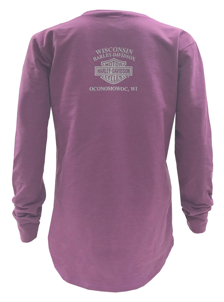 Harley-Davidson Free Shipping - Harley-Davidson Women's Running On Fire Long Sleeve V-Neck Pullover 5L0D-HF3G - Free Shipping on many products plus Orders Over $99