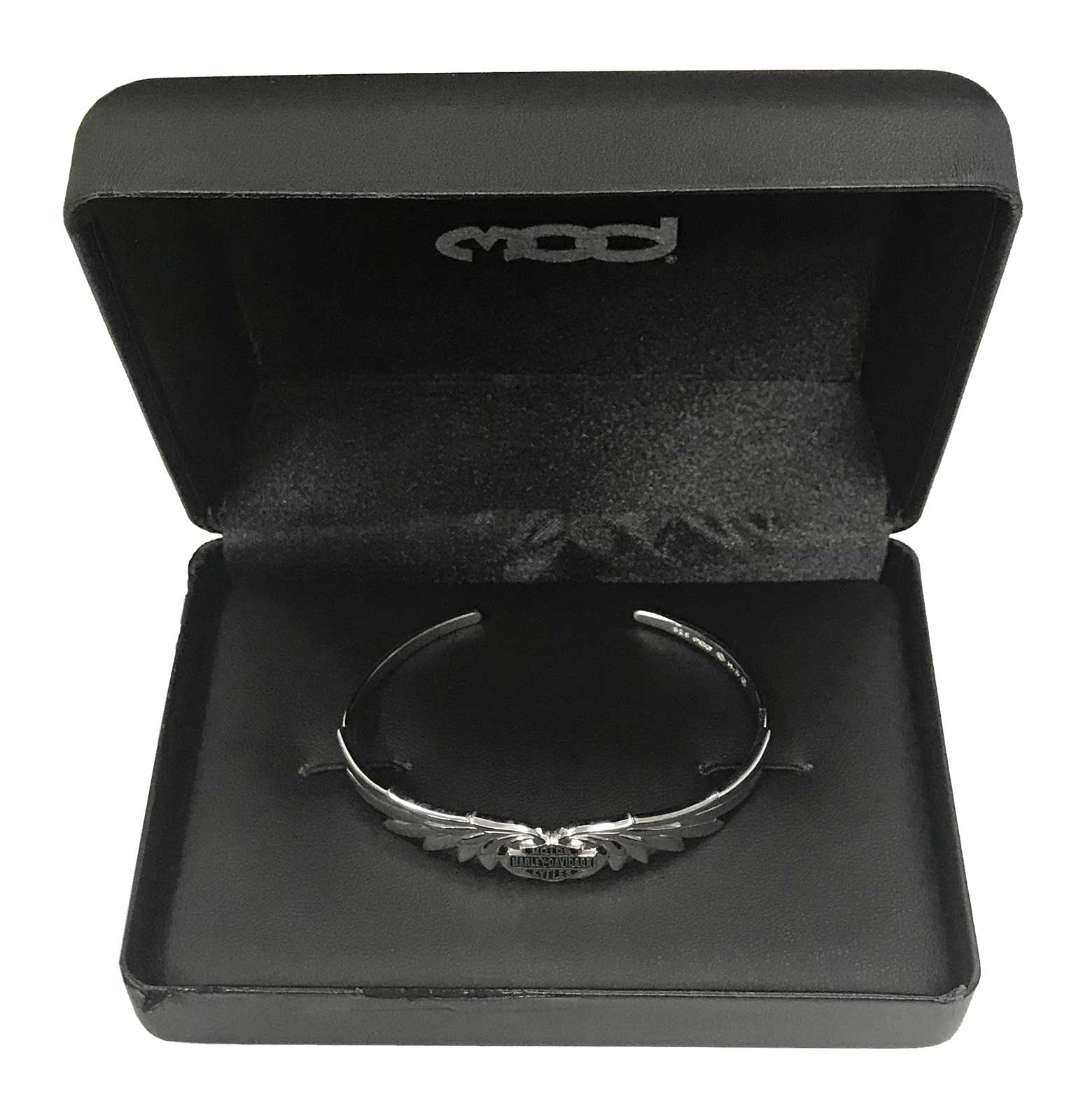 Harley-Davidson Women's Classic Double Wing B&S Cuff Bracelet, Silver HDB0384 - No Hassle Returns at Wisconsin Harley