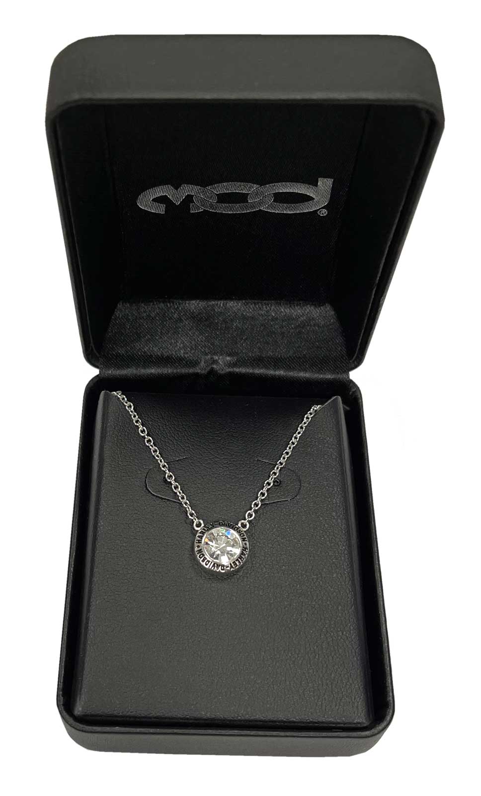 Harley-Davidson Free Shipping - Harley-Davidson Women's Valentines White Stone Gift Necklace, Silver HDN0402-16 - Free Shipping on many products plus Orders Over $99
