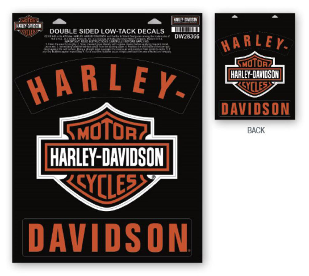 Harley-Davidson Free Shipping - Harley-Davidson H-D Bar & Shield Rockers Window Cling - 8.5 x 11.25 in DW28366 - Free Shipping on many products plus Orders Over $99