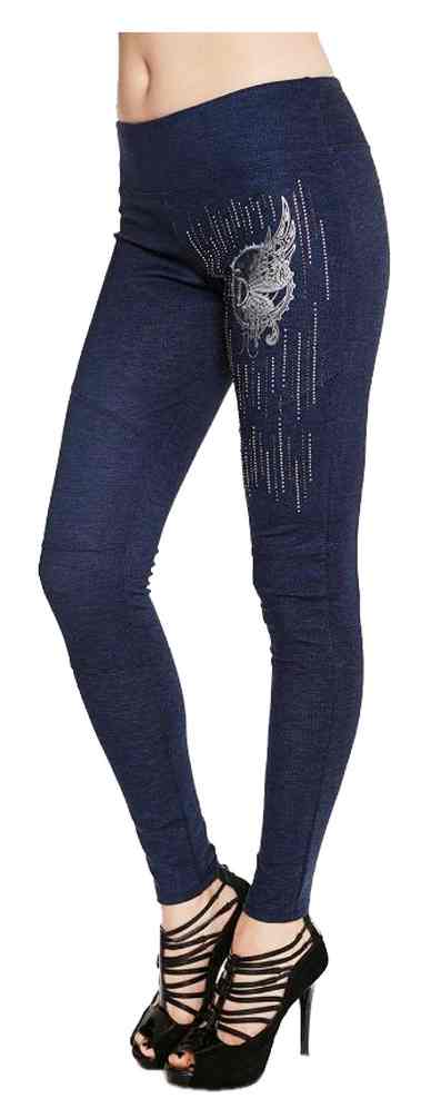 Harley-Davidson Free Shipping - Harley-Davidson Women's Steel Butterfly Embellished Leggings, Dark Denim - Free Shipping on many products plus Orders Over $99