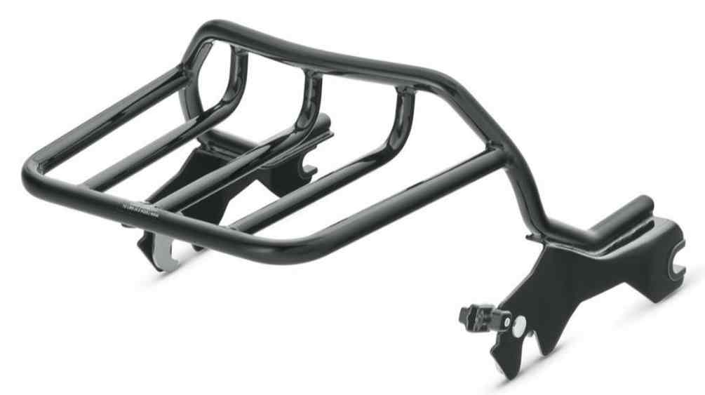 Harley-Davidson HoldFast Two-Up Luggage Rack - Black, Softail Models 50300135 - Wisconsin Harley-Davidson
