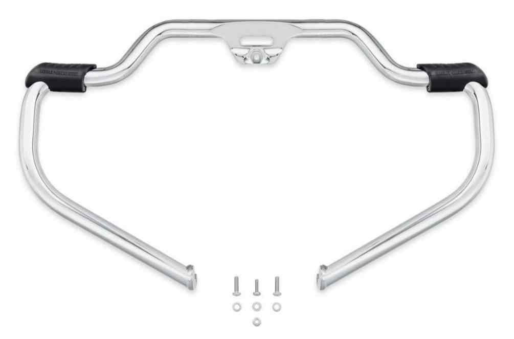 Harley-Davidson Mustache Engine Guard Kit - Chrome, Softail Models 49000140 - Wisconsin Harley-Davidson