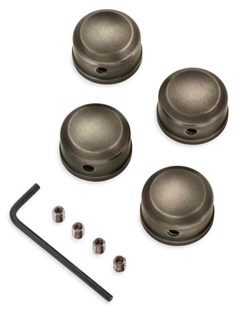 Harley-Davidson Brass Head Bolt Covers, Fits XL, Evolution & Twin Cam 61400335 - Wisconsin Harley-Davidson