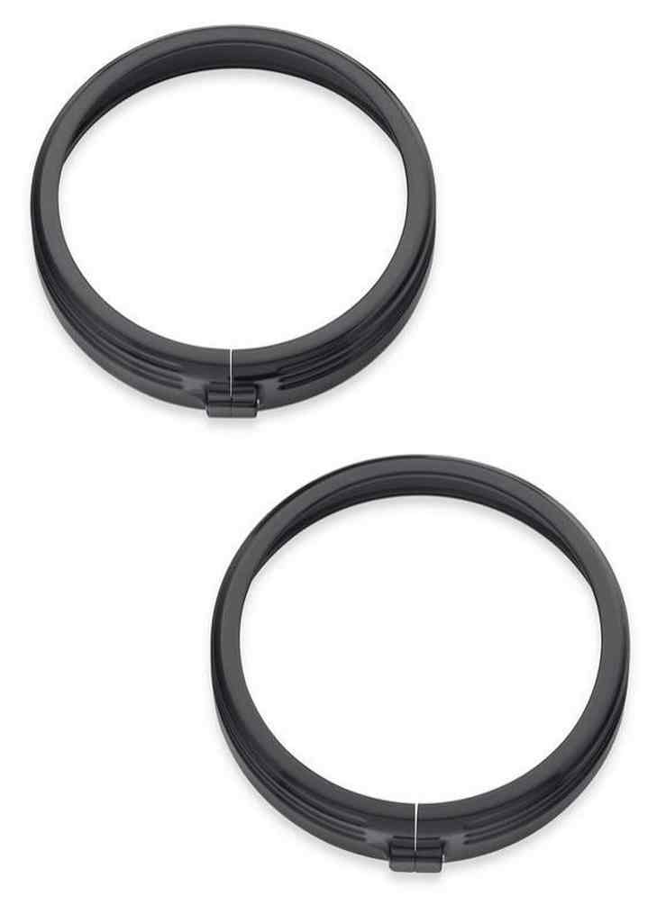 Harley-Davidson Free Shipping - Harley-Davidson 4in Defiance Auxiliary Lamp Trim Rings - Black Anodized 61400354 - Free Shipping on many products plus Orders Over $99