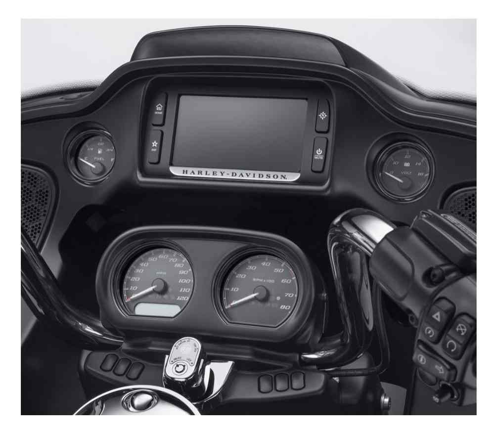 Harley-Davidson 4-Piece Defiance Gauge Bezels Fairing Kit- Black Finish 61400360 - Wisconsin Harley-Davidson