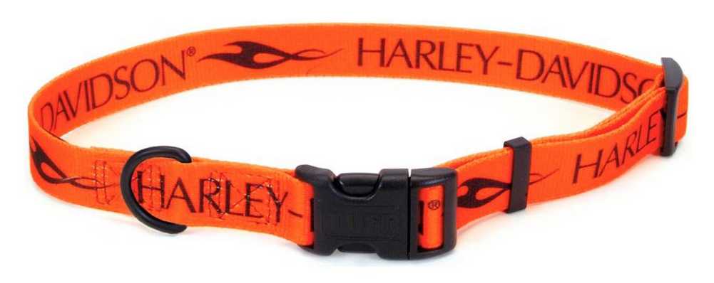 Harley-Davidson 1 in. Adjustable Tribal H-D Pet Collar - LG 26 in. H6921 H ORN26 - Wisconsin Harley-Davidson