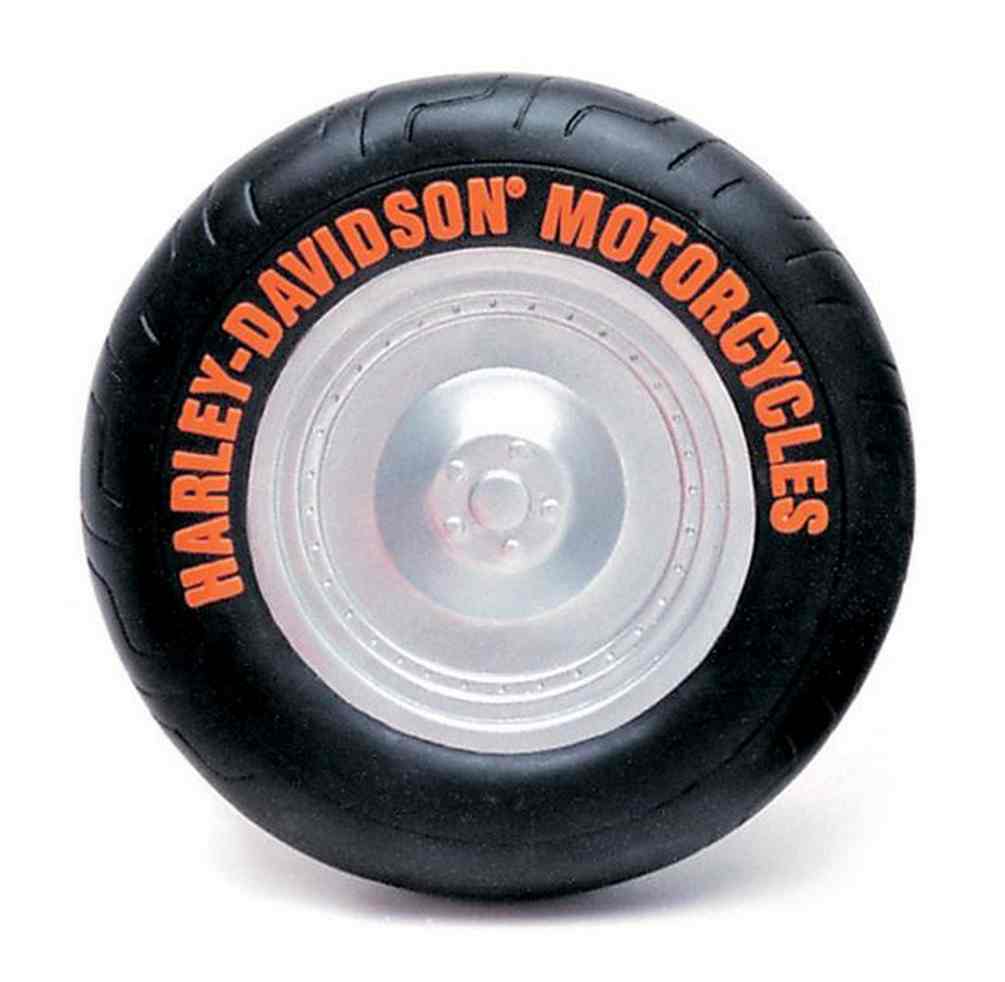 Harley-Davidson Vinyl Tire Squeaker Dog Toy - 5 inch, Black H8200 H V01DOG - Wisconsin Harley-Davidson