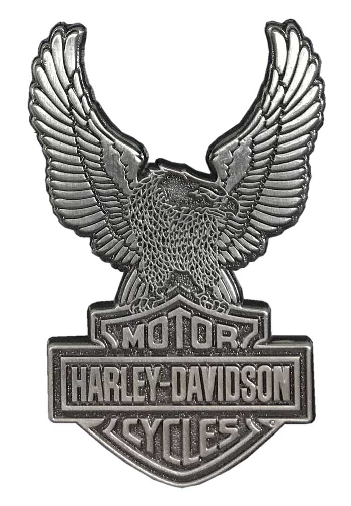 Harley Davidson Upright Eagle With Bar Shield Emblem Pin Silver Color 52001 Wisconsin Harley Davidson Harley davidson 2014 hog patch and pin rattle snake design harley owners group.
