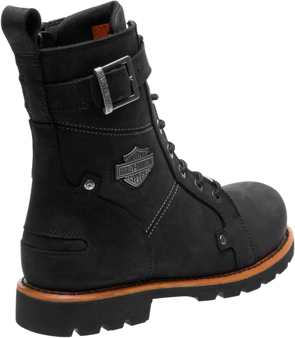 Harley-Davidson Men's Wickson 7.25-Inch Black Leather Motorcycle Boots D93489 - No Hassle Returns at Wisconsin Harley