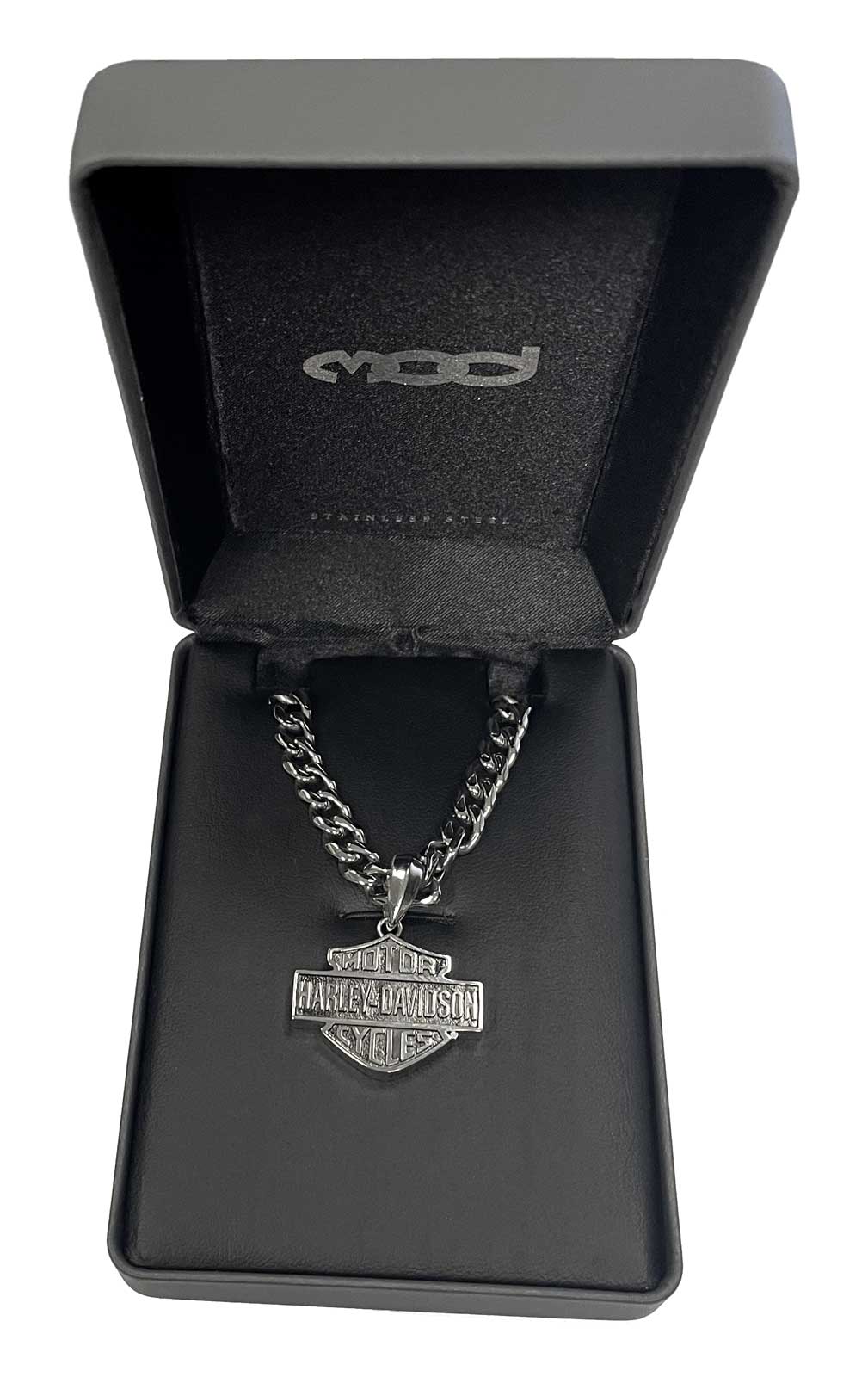 Harley-Davidson® Men's Stainless Steel Bar & Shield Chain