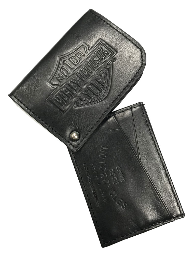 Harley-Davidson Free Shipping - Harley-Davidson Men's B&S Classic Card Holder Leather RFID Wallet HDMWA11485 - Free Shipping on many products plus Orders Over $99