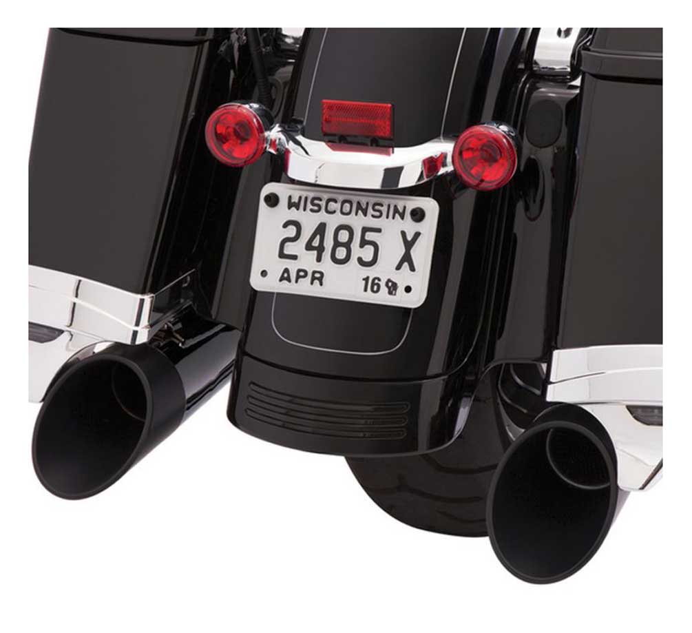 Ciro Slanted Tips - Fits All 4 in. Straight or Megaphone Mufflers, Black 31110 - No Hassle Returns at Wisconsin Harley