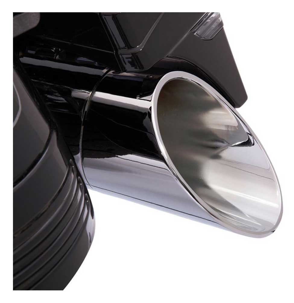 Harley-Davidson Free Shipping - Ciro Slanted Tips - Fits All 4 in. Straight or Megaphone Mufflers, Chrome 31100 - Free Shipping on many products plus Orders Over $99