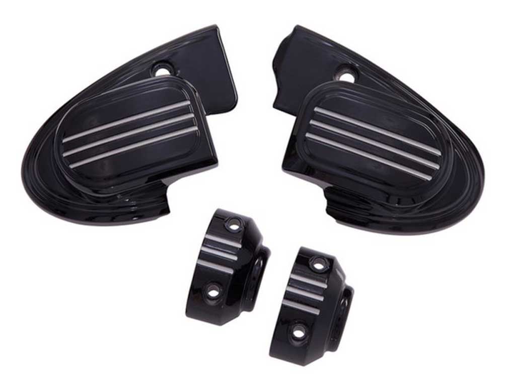 Harley-Davidson Free Shipping - Ciro Master Cylinder Cover for Harley Handlebar Mounted Mirror - Chrome or Black - Free Shipping on many products plus Orders Over $99