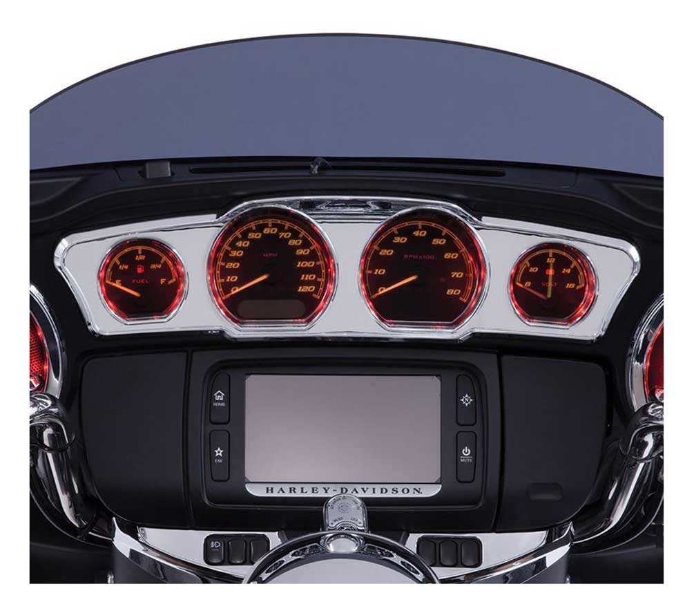 Harley-Davidson Free Shipping - Ciro Multi-Color LED Dash Accents, Fits 14-up Harley Touring Models Chrome 42200 - Free Shipping on many products plus Orders Over $99