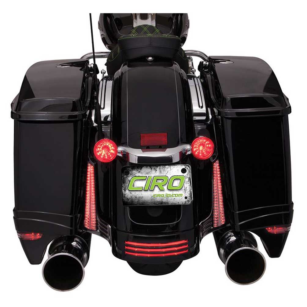 Harley-Davidson Free Shipping - Ciro Filler Panel LED Lights, Fits '06-'09 Street Glide FLHX, Chrome or Black - Free Shipping on many products plus Orders Over $99