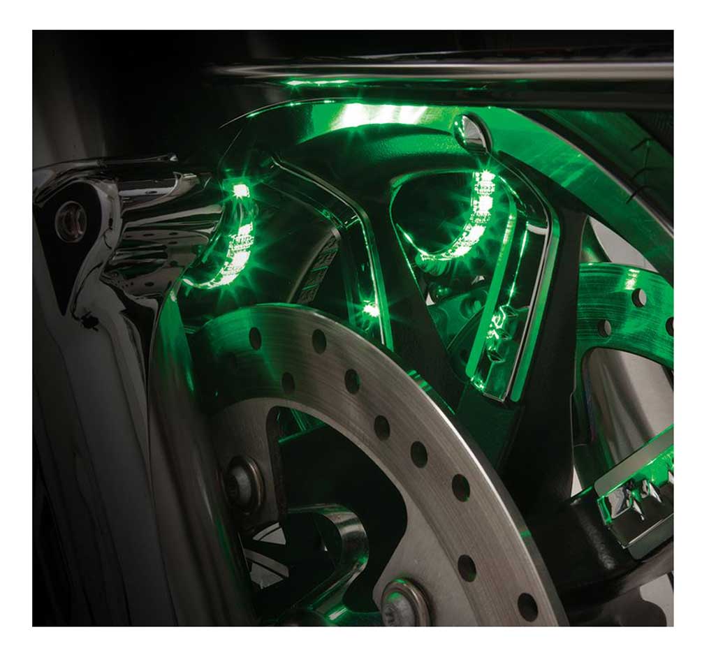 Ciro Fork Mounted Illuminators - Sold in Pairs, Fits '00-Up Touring Models 41009 - Largest Selection of Harley-Davidson Products