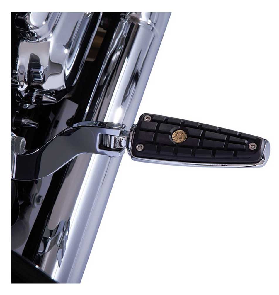 Ciro CMX Footpegs With Mount - Fits Harley Clevis, Sold in Pairs, Chrome 61006 - No Hassle Returns at Wisconsin Harley