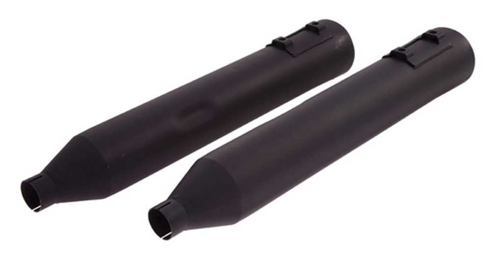 Harley-Davidson Free Shipping - Ciro 4 in. Straight Pair Mufflers - Fits Harley FLHT, FLHR & FLT Chrome or Black - Free Shipping on many products plus Orders Over $99