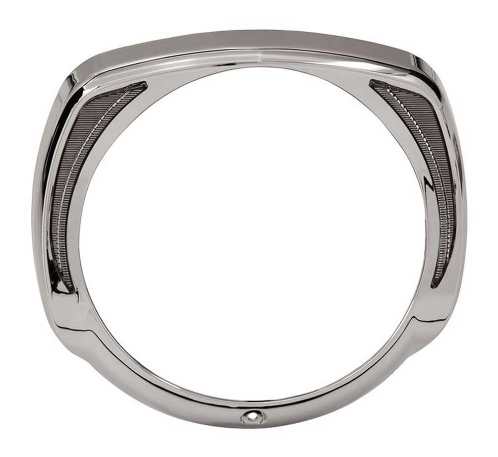 Ciro Fang LED Headlight Bezels Fits Harley '14-up Touring Models Chrome or Black - Wisconsin Harley-Davidson