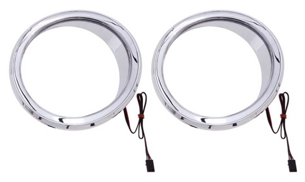 Ciro 21 Multi-Color LED Speaker Accents Fits Harley, Sold in Pairs, Chrome 42100 - Wisconsin Harley-Davidson