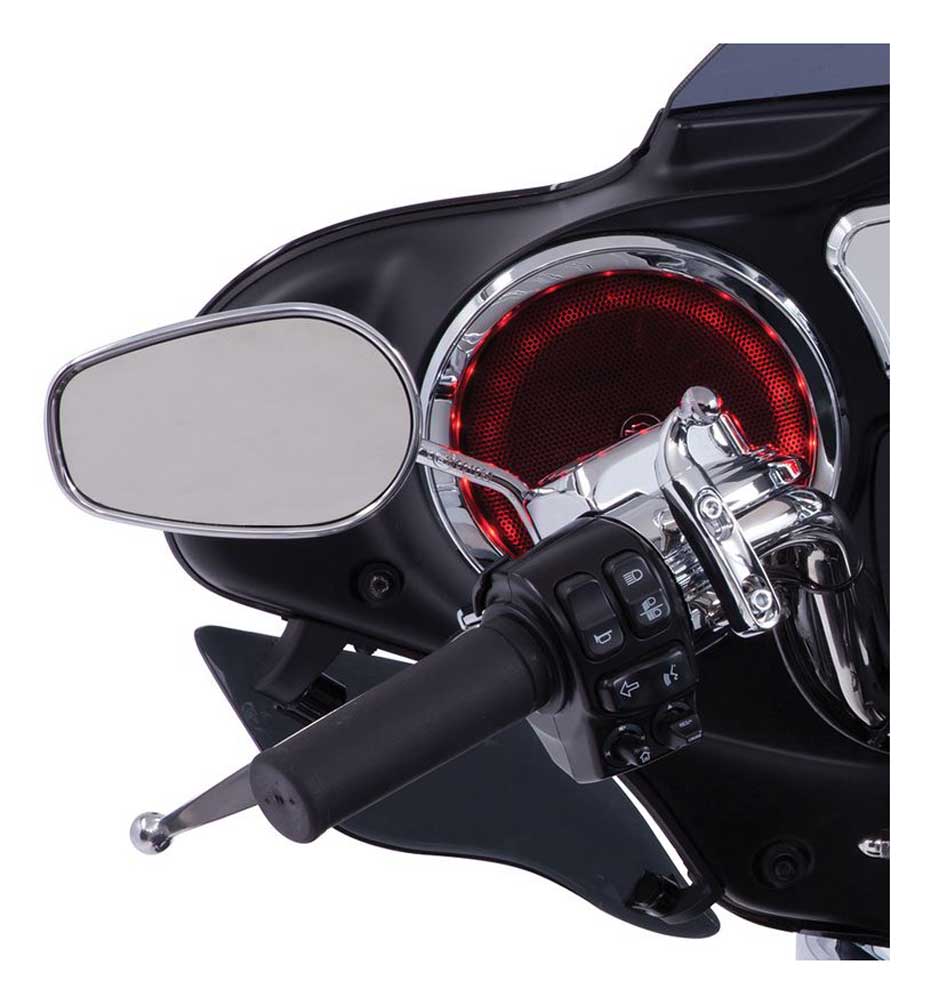 Harley-Davidson Free Shipping - Ciro 21 Multi-Color LED Speaker Accents Fits Harley, Sold in Pairs, Chrome 42100 - Free Shipping on many products plus Orders Over $99