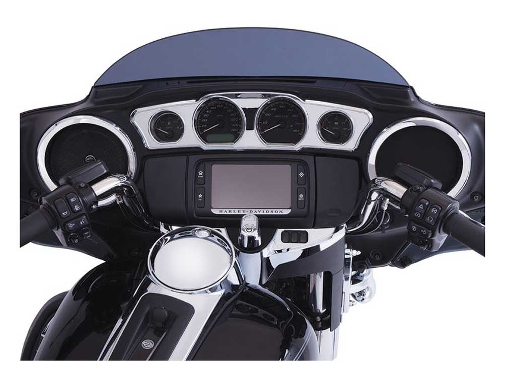 Harley-Davidson Free Shipping - Ciro Dash Accents Unlit, Fits Harley '14-up Touring Models - Chrome Finish 42205 - Free Shipping on many products plus Orders Over $99