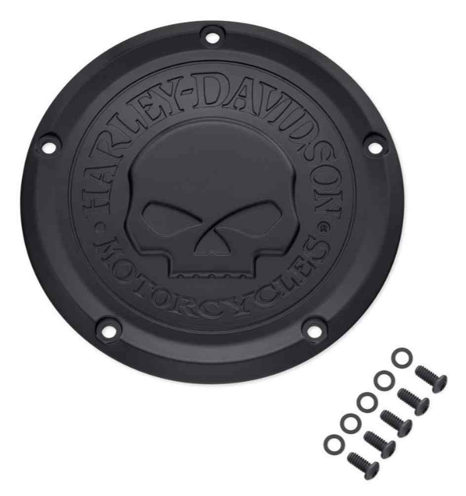 Harley-Davidson Willie G Skull Derby Cover, Multi-Fit Item - Black 25700740 - Wisconsin Harley-Davidson
