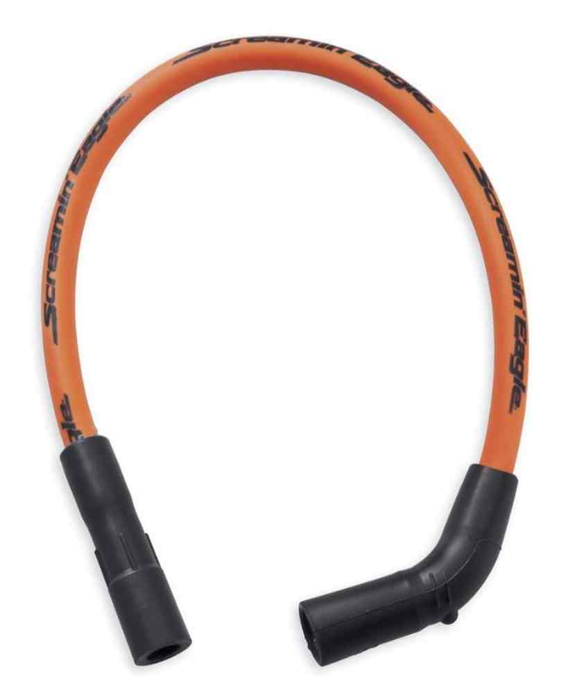 Harley-Davidson Screamin' Eagle 10mm Phat Spark Plug Wires - Orange 31600051A - Wisconsin Harley-Davidson