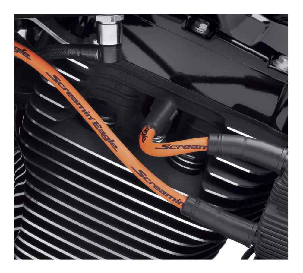 Screamin' Eagle 10MM Phat Spark Plug Wires - Orange