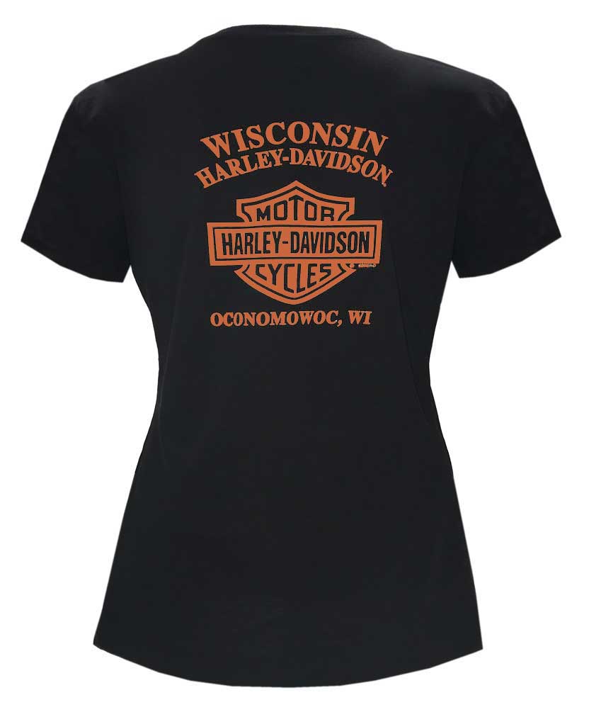 Harley-Davidson Free Shipping - Harley-Davidson Women's Endless Beauty Short Sleeve Scoop Tee, Black 5L32-HE91 - Free Shipping on many products plus Orders Over $99