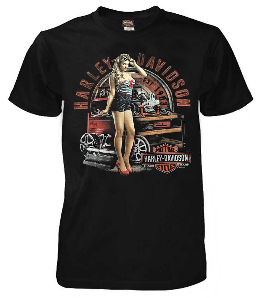 Harley-Davidson Men's Timeless Attraction Short Sleeve T-Shirt, Black 5L33-HF4W - Wisconsin Harley-Davidson