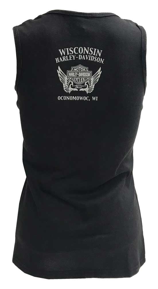 Harley-Davidson Free Shipping - Harley-Davidson Women's Embellished Reign Sleeveless Tank Top, Washed Black - Free Shipping on many products plus Orders Over $99