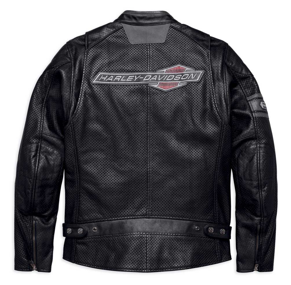 ⭐️HARLEY-DAVIDSON軽量レザー両面ジャケット稀少❗️⭐️レアな美品収集品 120周年記念Dポケットバイカーレザージャケット -ハーレーダビッドソン