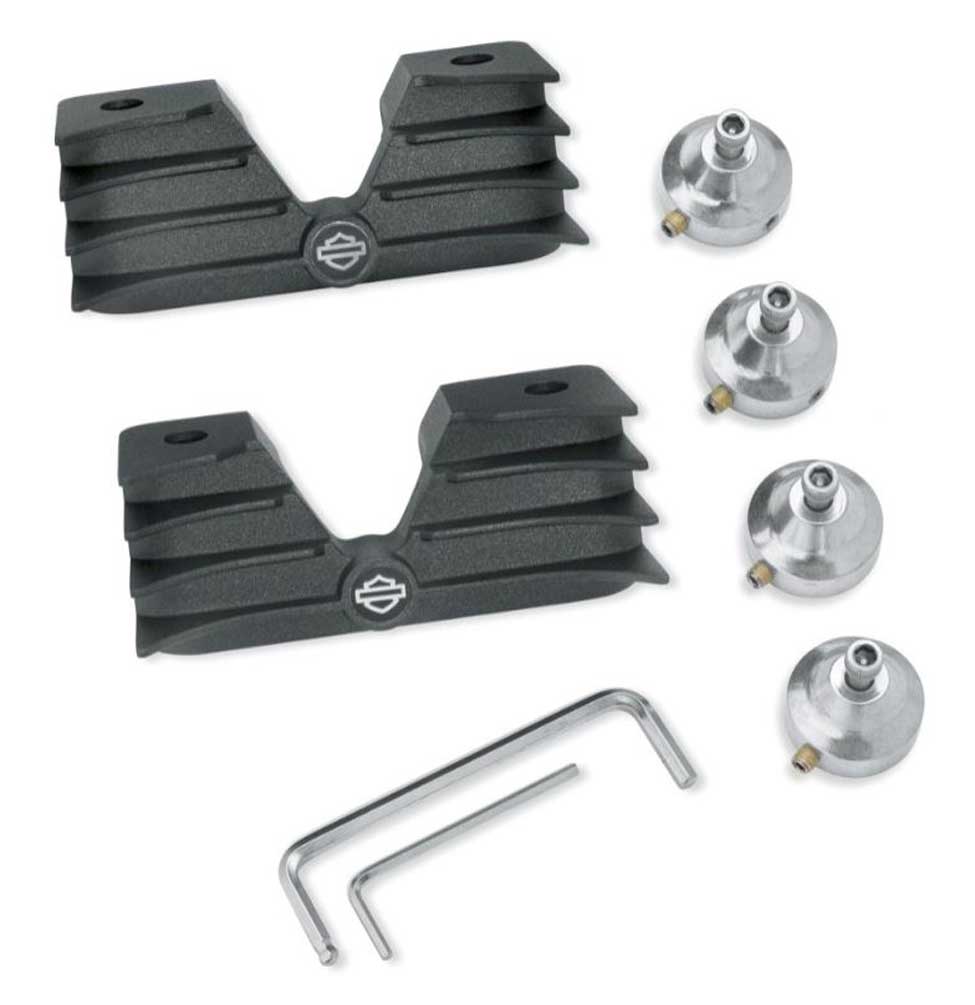 Harley-Davidson® Finned Headbolt Bridge - Black, Fits XL Models