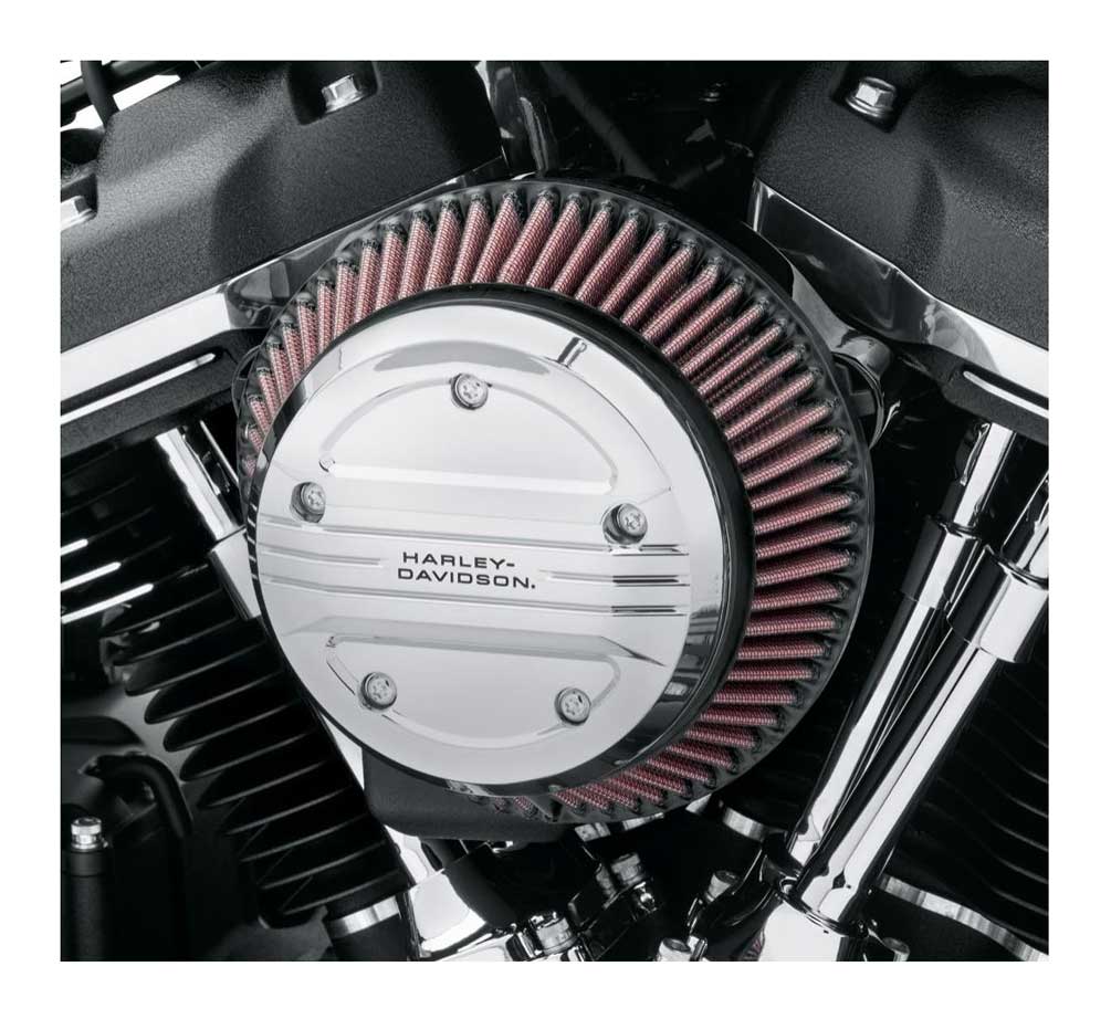 Harley-Davidson Airflow Air Cleaner Trim - Chrome, Multi-Fit Item 61400323 - No Hassle Returns at Wisconsin Harley