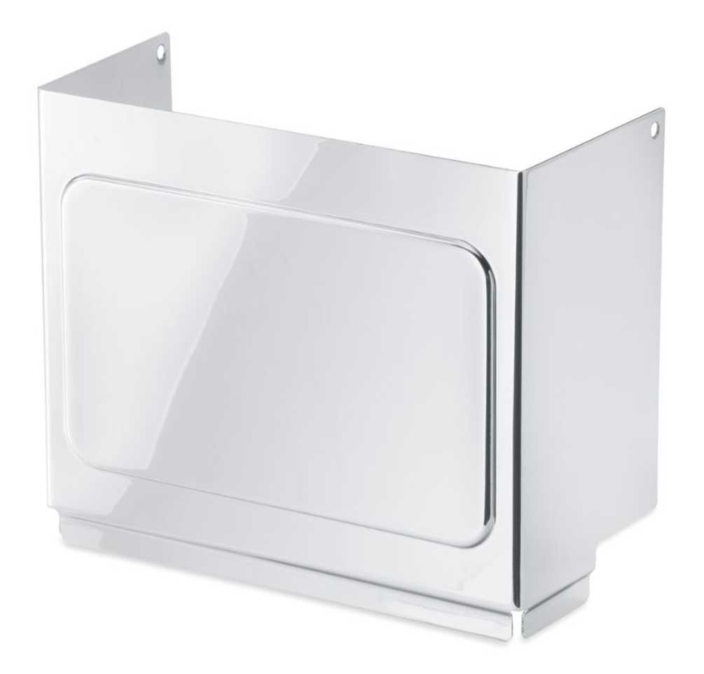 Harley-Davidson Battery Side Cover - Chrome, Fits XL & Dyna Models 66718-01 - Wisconsin Harley-Davidson
