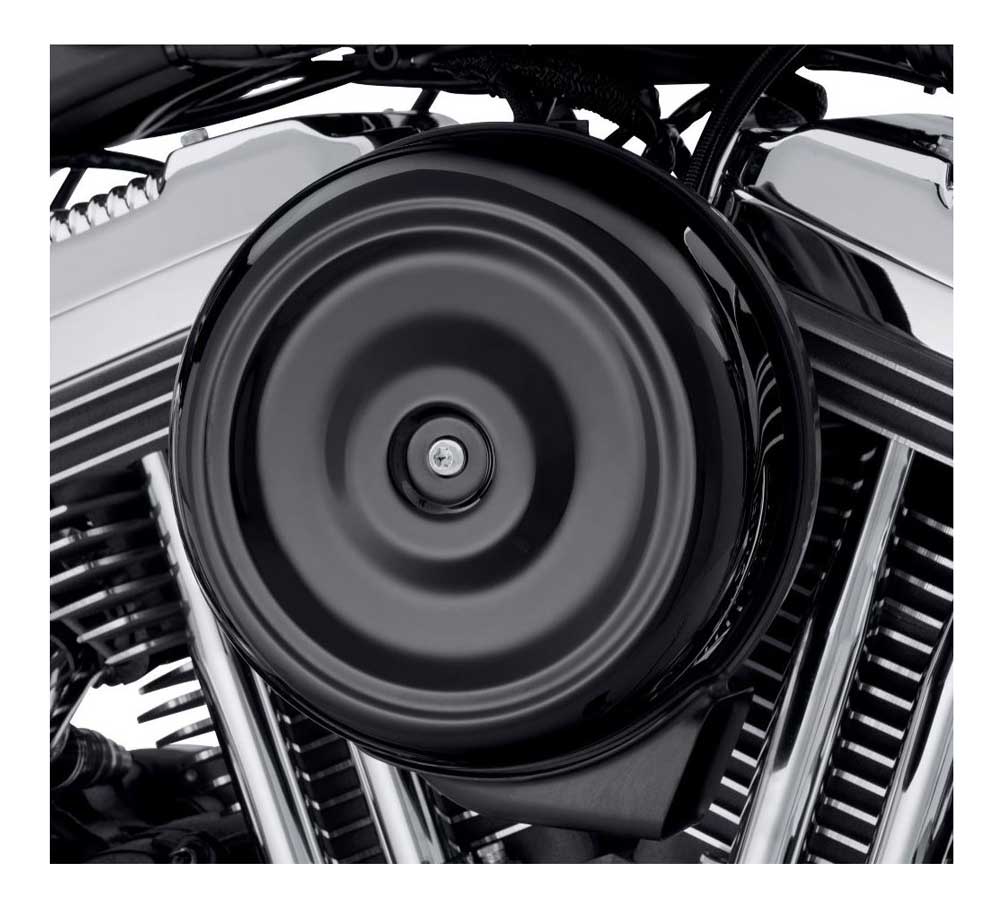 Harley-Davidson Free Shipping - Harley-Davidson Bobber-Style Round Air Cleaner Cover - Gloss Black 61300128 - Free Shipping on many products plus Orders Over $99