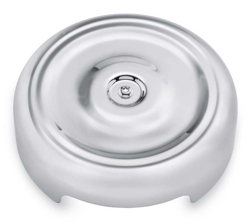 Harley-Davidson Bobber-Style Round Air Cleaner Cover - Chrome Finish 61300120 - Wisconsin Harley-Davidson