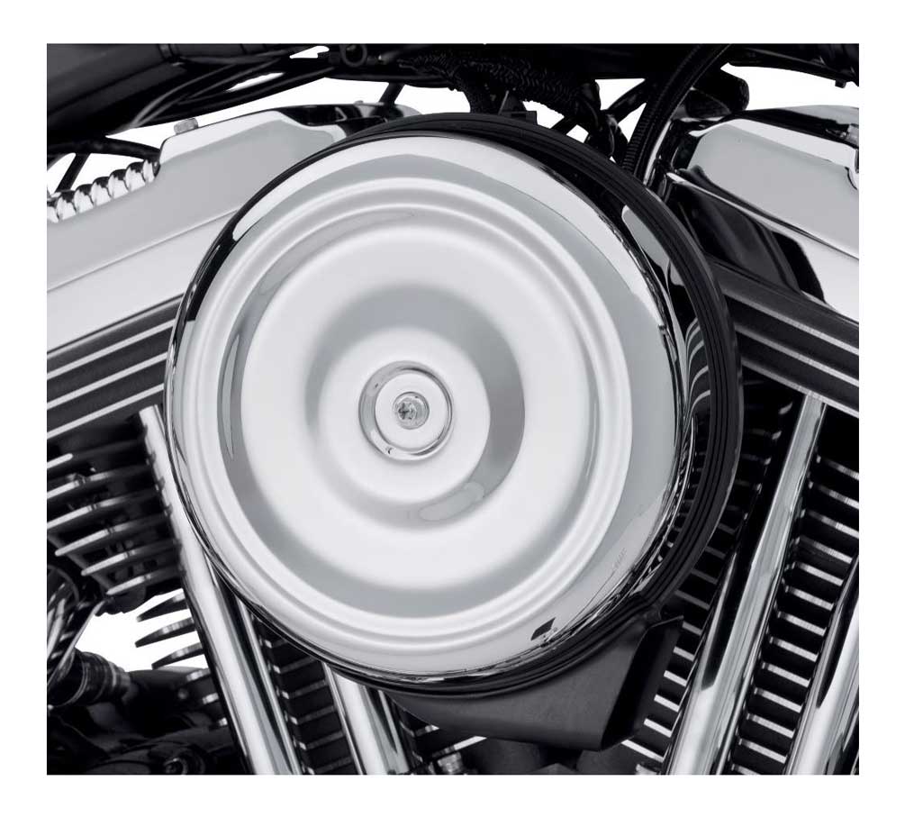 Harley-Davidson Free Shipping - Harley-Davidson Bobber-Style Round Air Cleaner Cover - Chrome Finish 61300120 - Free Shipping on many products plus Orders Over $99